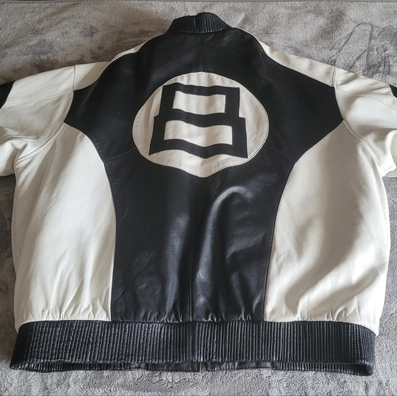 GIOVANNI OUTERWEAR Men's Vintage 8 Ball Leather Jacket, Size 4XL - Picture 13 of 13